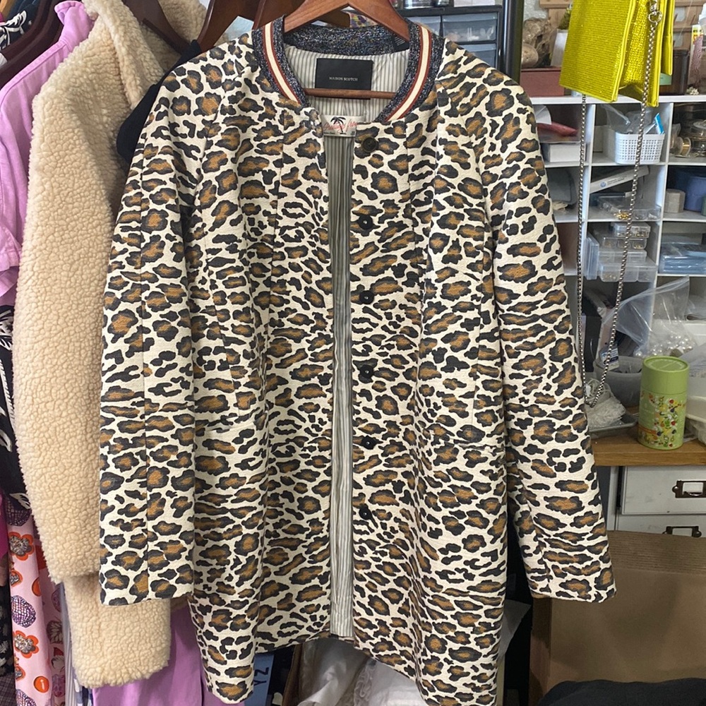 Scotch & Soda Leopard Fall Coat